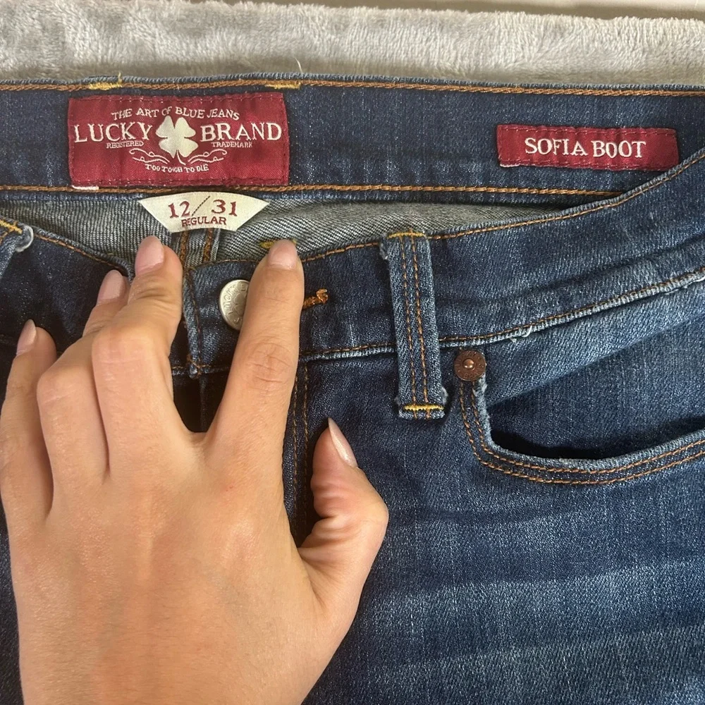 Lucky brand jeans Sophia boot cut dark wash - Picture 10 of 12